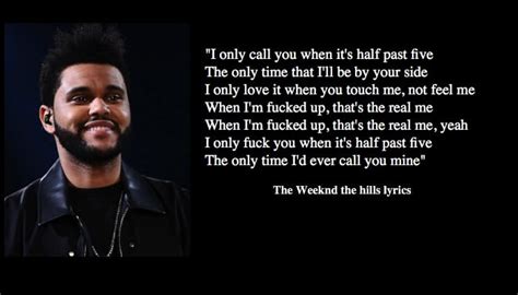 The Weeknd Lyrics.